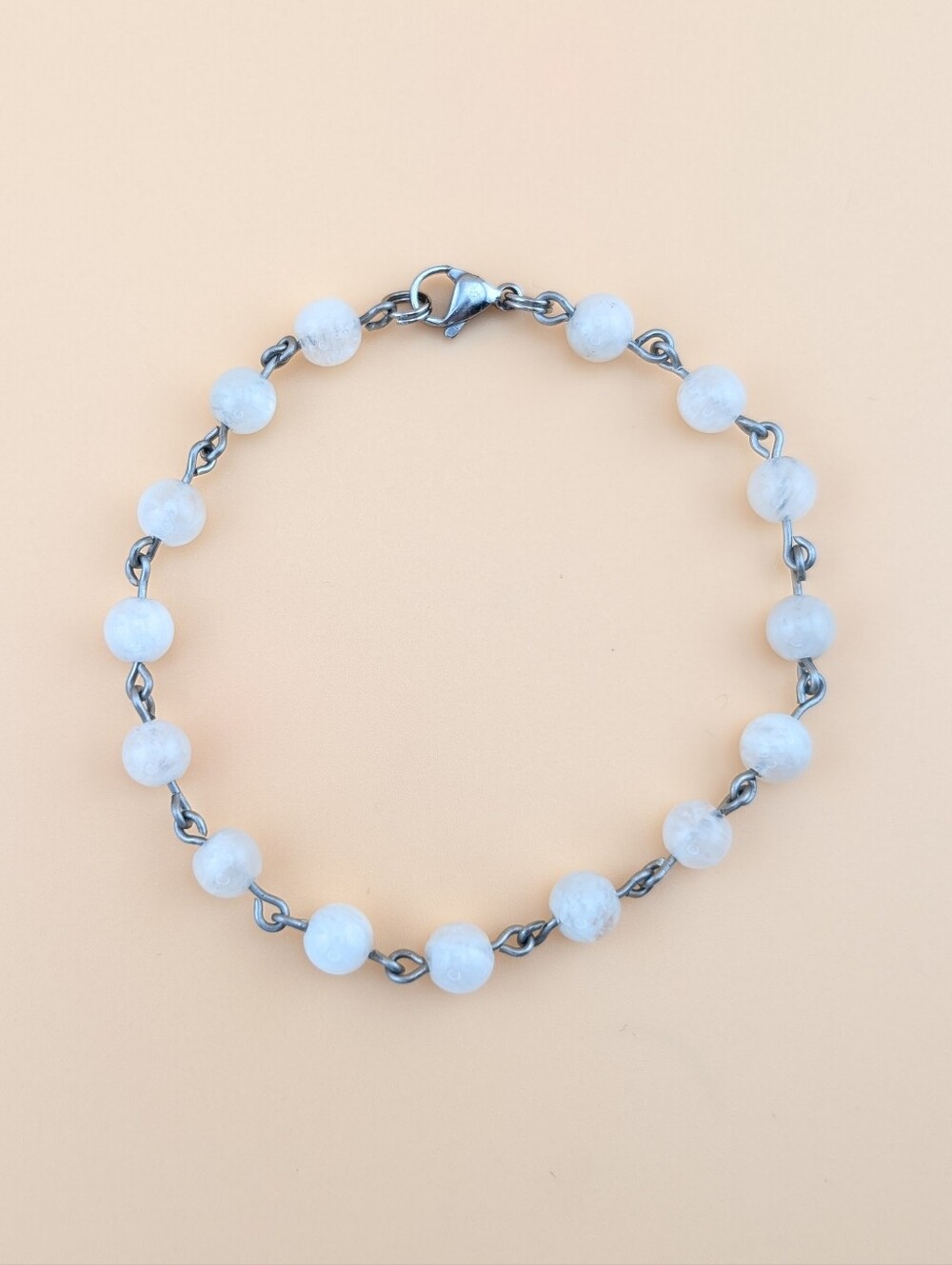 Moonstone Hand Chain Linked Bracelet